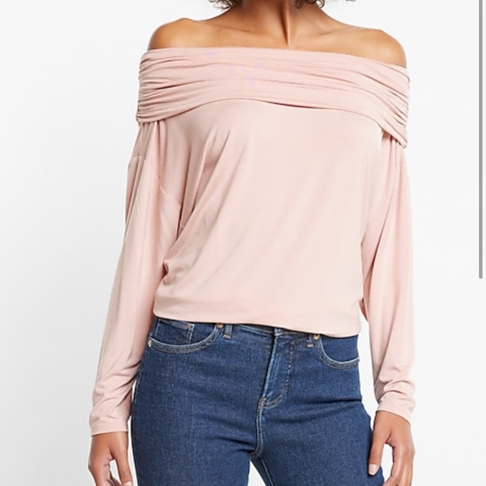Express off the shoulder dolman top